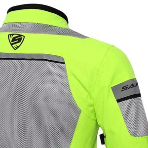 Veste d'été de moto pour hommes Armure approuvée CE Doublure imperméable détachable Panneaux de maille respirante Col montant BON prix - Product Image 5