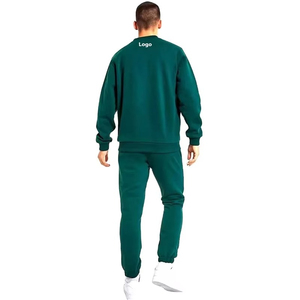 Winter Pakistan Design Men High Quality Cotton 2-Piece Set Casual Solid Chenille Embroidery Streetwear for Online Selling - Product Image 4