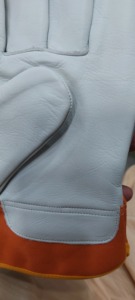 ถุงมือนิรภัยอะรามิด สีขาว สีส้ม สายรัดข้อมือแบบยืดหยุ่น กันลื่น ทนต่อการเสียดสี ป้องกันไฟฟ้าสถิต ระบายอากาศได้ 8MIL สำหรับใช้งานทั่วไป - Product Image 4