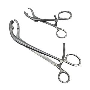 Pinces chirurgicales incurvées en acier inoxydable à mâchoires dentelées, pince hémostatique à verrouillage, ensemble d'instruments médicaux et chirurgicaux CE - Product Image 5