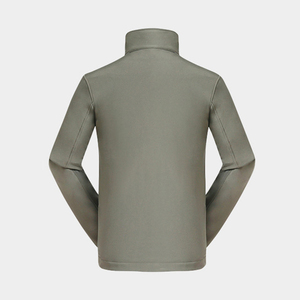 <b>Waterproof</b> 100% Men Polyester Soft Shell <b>Jacket</b> Men's <b>Red</b> Fleece <b>Jacket</b> Stand Collar Zipper Closure Windproof Casual Outdoor - Product Image 6