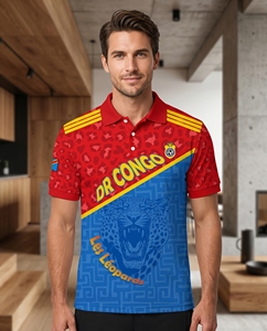 Tela de Punto Informal Vintage de Manga Corta, Transpirable, Antiarrugas, de Poliéster/Algodón, Estampada Digitalmente, para Camisa - Product Image 6