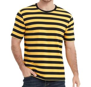 T-shirt décontracté en polyester tricoté respirant à col rond et manches courtes surdimensionné pour homme avec logo frontal - Product Image 5
