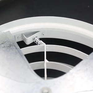 HVAC Thông Gió Nhôm Tròn Trần Air Vent Thông Tư Khuếch Tán Với Điều Chỉnh Van Điều Tiết - Product Image 2