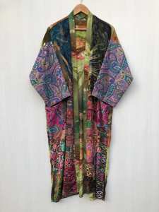 Nouvelle collection 2026 : Kimono long en soie brodé, style bohème, pour femme – Idéal pour la plage et les vacances d'été - Product Image 4