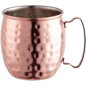 Copper Moscow Mule <b>Mug</b> Matte Black With Handle Vintage Style For Cold Drinks Adults Party Use - Product Image 6