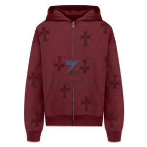 Sudadera con Pedrería Personalizada para Hombre, Ropa de Moda, Sudadera de Alta Calidad con Decoración de Pedrería - Product Image 1