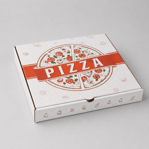 Boîte à pizza personnalisée en carton ondulé, emballage alimentaire, estampage mat, boîte de livraison à emporter - Product Image 2