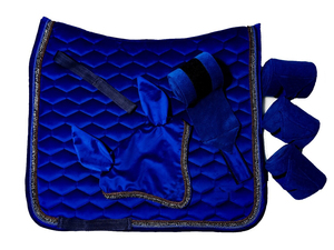 Tapis de selle anglais pour cheval avec bonnet d'oreille, tapis de selle de forme saut d'obstacles entièrement personnalisé en tissu de coton drill, prix de gros direct usine - Product Image 6