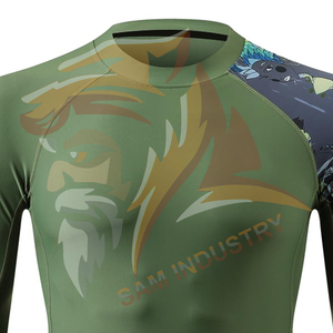 Customized Logo Printing <b>Men</b> <b>Compression</b> <b>Shirts</b> Training & Jogging Wear <b>Men</b> <b>Compression</b> <b>Shirts</b> At Low Price - Product Image 4