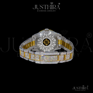 Reloj de Cuarzo RLX Totalmente Adornado con Diamantes de Moissanita, Correa de Aleación de 20mm, Joyería Hip-Hop, Regalo para Compromiso, Fiesta, Boda, Aniversario - Product Image 4
