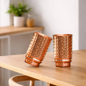 Vaso de Cobre Puro Hecho a Mano de Calidad de Exportación, Vaso de Cobre Personalizado en Tamaño a Medida - Product Image 3