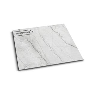 Carrelage en porcelaine 600x600 mm pour sol intérieur, motif marbre gris, antidérapant, émaillé, design simple et moderne - Product Image 1