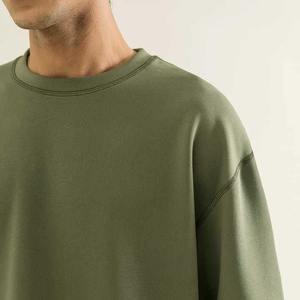 เสื้อยืดโอเวอร์ไซส์ผู้ชายสีพื้นคุณภาพพรีเมียม รับสกรีนโลโก้ตามสั่ง สินค้าขายดี ทรงไหล่ตก - Product Image 4