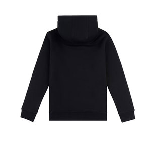 Boys <b>Black</b> Hooded Sweatshirt Set Solid Color Full Sleeve Casual Drawstring <b>Pants</b> Regular Fit Autumn Wear 100% Cotton - Product Image 5