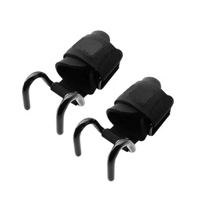 Crochet de levage robuste pour haltérophilie avec sangle de poignet, support de préhension personnalisé pour soulevé de terre, vente en gros, pour entraînement en salle de sport hommes et femmes - Product Image 4