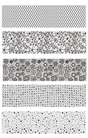 Rouleau d'autocollants ronds découpés en maille PET auto-adhésifs 5cm x 2m pour agenda, journal décoratif, scrapbooking, loisirs créatifs