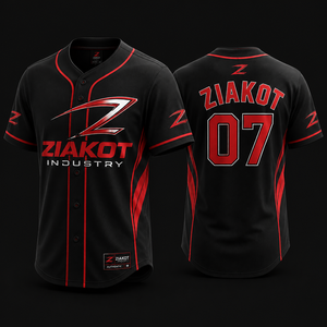 Wholesale Top Quality Custom Black Red Authentic <b>Baseball</b> Jersey from Pakistan Manufacturer - Product Image 3