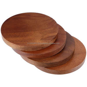 Juego de posavasos de madera con soporte ideal para cocina, mesa de comedor, bar, cafetería, restaurante, inauguración de la casa, regalos de devolución de boda - Product Image 3