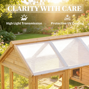 เรือนกระจกที่มีแผ่นโพลีคาร์บอเนต แผ่นกันแดด และแผ่นพีซีลายนูนเท่านั้น - Product Image 6