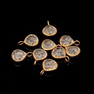 Natural Crystal Quartz Flower Pendant 925 Sterling <b>Silver</b> Gemstone Charm Hand Carved Quartz Jewelry Pendant Floral Crystal Bulk - Product Image 5