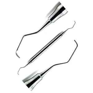 German Steel Manual Reusable Double-Ended Dental Scaler & <b>Scraper</b> Professional Teeth <b>Cleaning</b> Tool for Dentists By Grip Surgical - Product Image 6