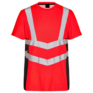 เสื้อยืดสะท้อนแสงเพื่อความปลอดภัยในการทำงานบนท้องถนน แบบ OEM สั่งทำได้ ผลิตจากผ้าฝ้าย 100% เป็นมิตรกับสิ่งแวดล้อม สำหรับทุกเพศ - Product Image 1