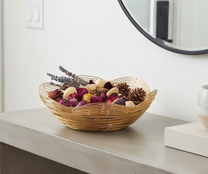 Luxury Gold Finish Metal Serving Bowls Designer Decorative <b>Table</b> Centerpiece For Modern Dining And Festive <b>Occasions</b> - Product Image 4