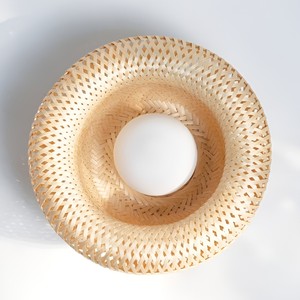Natural bamboo wall <b>sconces</b> wholesale decor <b>sconce</b> <b>light</b> lamps outside entrance hallway accent - Product Image 1