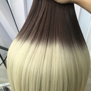 100% Raw vietnamita Remy Hair Weft Bone Straight para Ombre Brown & Blonde Soft Silky HD Lace Super Quality Fast Worldwide Shippi - Product Image 1