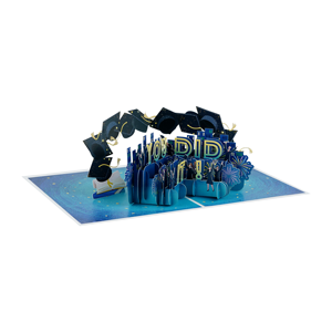 Carte de vœux 3D pop-up personnalisée « YOU DID IT » en papier découpé au laser, carte cadeau de félicitations pour la remise des diplômes, pour les OEMs de célébrations - Product Image 5