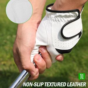 100% cuir véritable 2025 meilleur produit en peau de mouton nouveau logo personnalisé tissu léger vêtements de sport gants de golf adulte - Product Image 5
