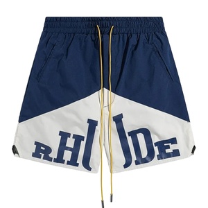 Pantalones cortos de malla para hombre de primera calidad, ropa de calle, tela transpirable, ajuste Unisex, informal, ligero, estilo de verano con bolsillos laterales - Product Image 1