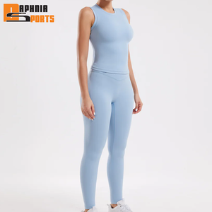 Ensembles de sport 2 pièces pour femmes : Vêtements de fitness à manches longues, effet push-up, pour la gym et le yoga - Product Image 5