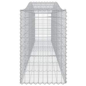 Juego de 2 Cestas de Gabión Grandes y Resistentes de Hierro Galvanizado Plateado para Suministros de Jardín - Product Image 5