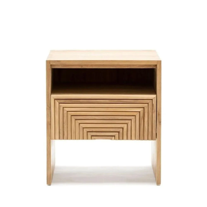 Mesita de Noche Moderna Plegable de Madera con Cajón, Ahorra Espacio, Mesa Auxiliar de Madera Maciza para Dormitorio, Sala de Estar, Hospital, Entrada - Product Image 5