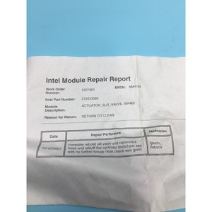 AMAT 0010-70322 ASSY, ACTUADOR, WALL STREET SLIT - Equipo y piezas de semiconductores de confianza de la marca global legada - Product Image 5