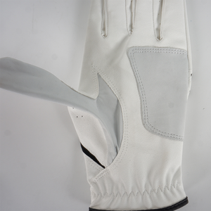 Gants de golf pour hommes en cuir Cabretta blanc et noir, légers, respirants, de haute qualité, nouveau design, toucher doux - Product Image 4