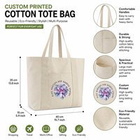 Bolsa de Lona de Algodón Tipo Tote con Bolsillo Frontal |   Bolso de Hombro Reutilizable para Compras, Supermercado, Playa, Viajes, Almacenamiento y Transporte