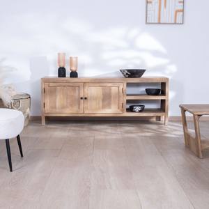 Mueble para TV Vandana Silver Contour de 160 cm, modelo Maestro, en madera de mango con puertas dobles - Product Image 2