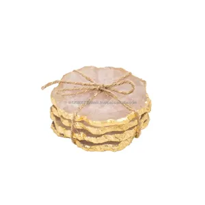 Juego de Posavasos Redondos Modernos Casglow Heritage de Mármol Natural Ecológico de Lujo - Product Image 1
