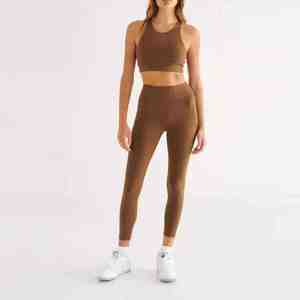 Custom Logo 2 Piece <b>Women's</b> Workout Clothes Tracksuit Sports Bra and Sweatpants Suit Unisex Gym Clothing Athletic Yoga Sets - Product Image 2