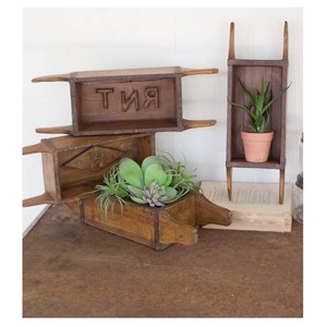 New Arrival Wooden Brick Mould Fashionable Newly Added Luxury Rustic Wooden Brick Mould Decorative Shelf Accent Display Piece - Product Image 2