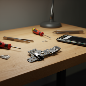 Piastra con connettore di ricarica per Samsung Galaxy A21, porta di tipo C, scheda madre di ricambio per A215F - Product Image 3