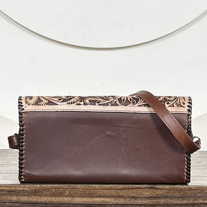 Vente en gros Nouveau sac à main de haute qualité en cuir de vachette usiné à la main Sac à main Western Crossbody Wristlet Sac pour les femmes - Product Image 6
