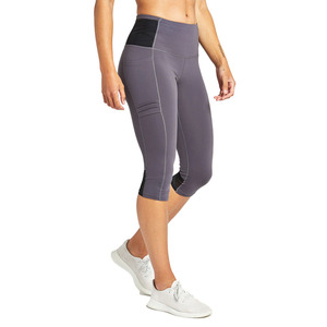 Leggings de yoga pour femmes, design personnalisé, spandex/polyester, extensibles dans quatre directions, antibactériens, avec cordon de serrage, pour l'entraînement - Product Image 3