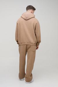 Survêtement Homme Oversize Personnalisable avec Logo, Ensemble Deux Pièces : Sweat à Capuche et Pantalon de Jogging Ample en Molleton de Coton Épais pour l'Hiver, Vente en Gros OEM - Product Image 2