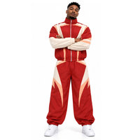 Ensemble survêtement coupe-vent 2027 en coton 100% avec impression par sublimation, short, veste et pantalon imperméables et résistants pour homme