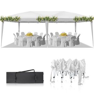Tenda Pieghevole Impermeabile Oxford Bianca 3x6m con Borsa per il Trasporto, per Uso Domestico, Campeggio Esterno, Feste, con Due Camere da Letto per l'Estate - Product Image 1