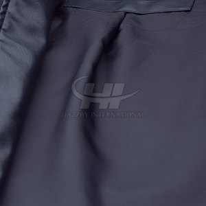 Veste en cuir de vache pour homme, design personnalisé, hiver, col montant et logo sur le devant, haute qualité, tendance - Product Image 6